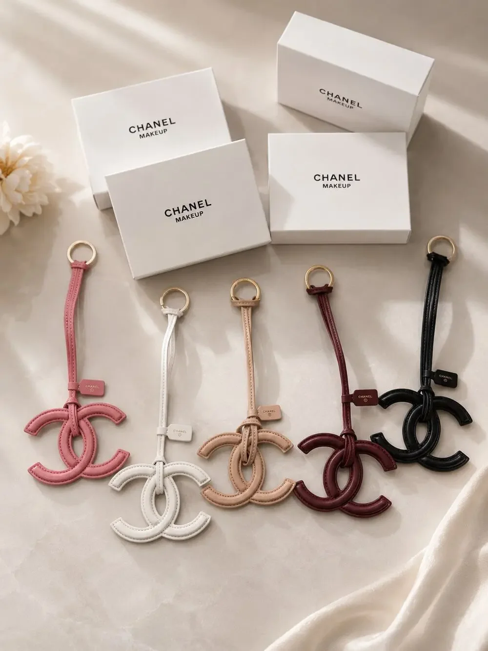 Chanel Leather GWP Bag Charm with Gift Box